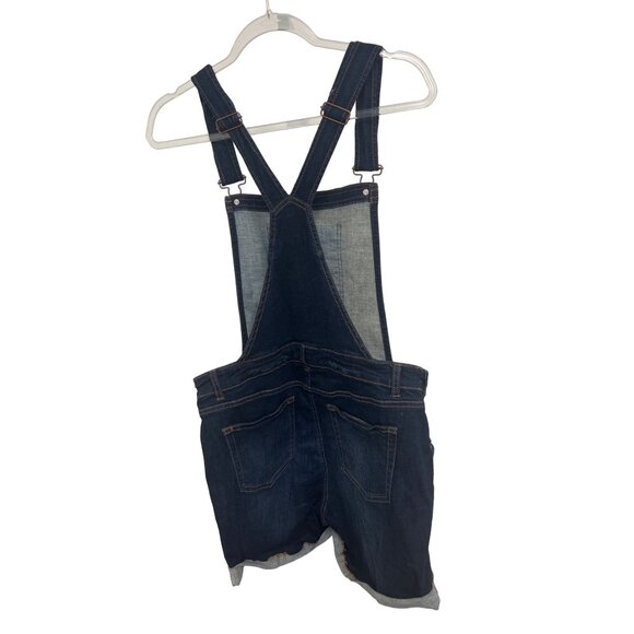 Wax Distressed Denim Overall Shorts - Picture 6 of 7